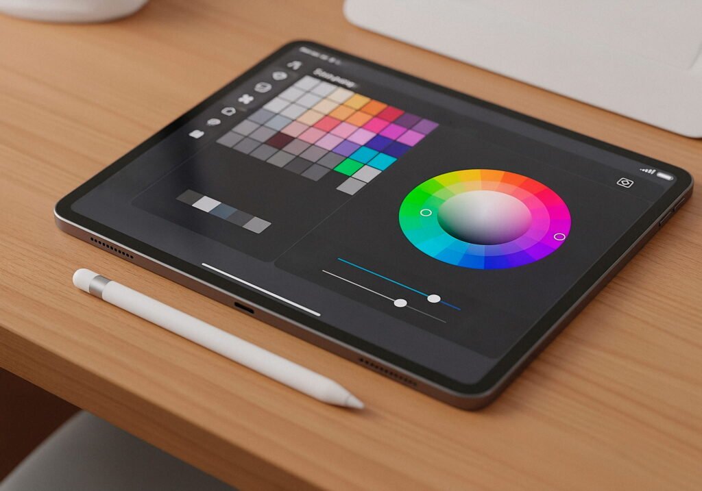color palette tablet display 2